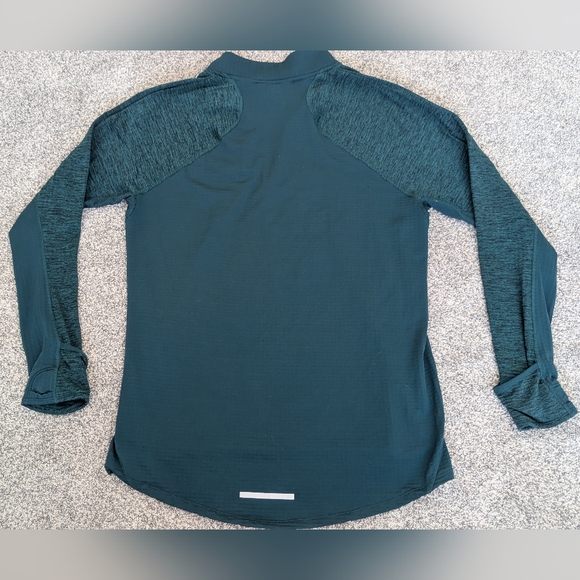 Nike Running DRI-FIT Therma Sphere Element 1/4 Zip Top Teal Men's Size Large - Picture 4 of 8